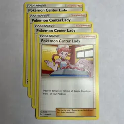 Pokemon Center Lady 64/68 Playset Of 4x - Hidden Fates NM Pokemon TCG - Image 1