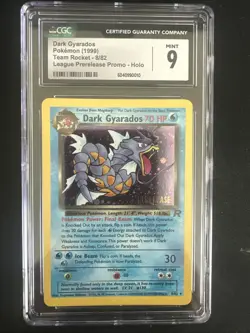 Dark Gyarados Holo #8 Prerelease Promo Team Rocket 2000 Pokemon CGC 9 💦 - Image 1