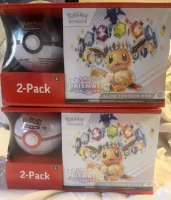 2x Pokemon Prismatic Evolutions ETB Bundle -Sam's Club❤‍🔥In Hand/Ships Fast! - Image 1