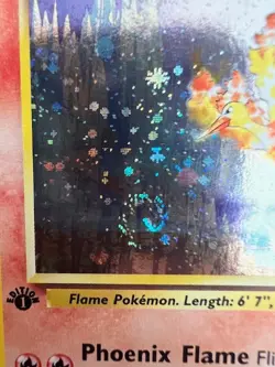 Pokemon TCG Blaine's Moltres TWO SWIRLS! Gym Heroes 1/132 Holo 1st Edition LP - Image 5