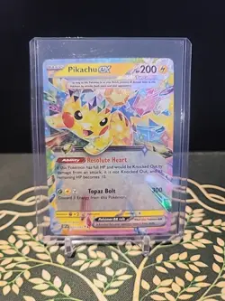 Pikachu ex 057/191 Double Rare SV08: Surging Sparks Pokemon TCG Holo Foil - Image 1