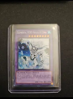 Yu-Gi-Oh Elemental Hero Absolute Zero Secret Rare Near Mint BLC1-EN004 - Image 1