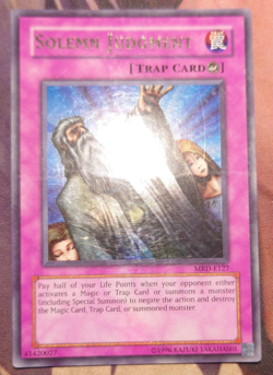 Yu-Gi-Oh! - Ultra Rare - Solemn Judgement - Metal Raiders - MRD-E127 - Image 1