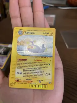 Lanturn H15/H32 Holo Rare, WOTC Aquapolis e-Series e-Reader, Pokemon Card, NM - Image 4