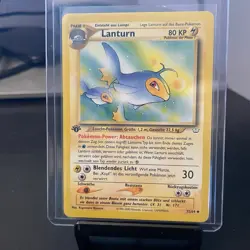 German Lanturn 32/64 Neo Revelation FIRST EDITION Pokemon Card NM - Image 1