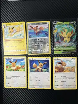 6x Eevee Card Lot - Pokemon TCG - Assorted Cards - Image 1