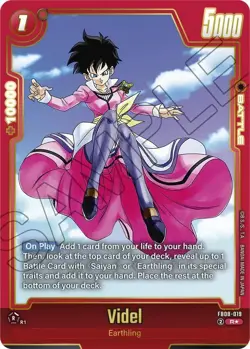 Videl FB08-019 Alternate Art Saiyan's Pride Dragon Ball English Card - Image 1