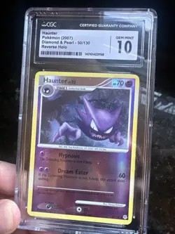 Pokemon TCG Haunter Diamond & Pearl Uncommon Card 50/130 CGC 10 Reverse Holo - Image 1