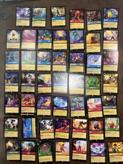 Disney Lorcana: Ursula’s Return Chapter 3 Common/ Uncommon Card Lot Of 215 - Image 1