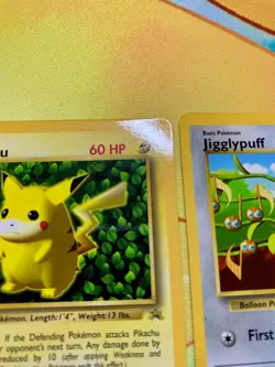 Pokemon Pikachu Jigglypuff Grey Star Coro Japanese English Promo Cards #2332 - Image 3