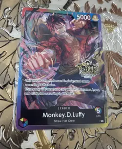 One Piece Card Game Monkey.D.Luffy Leader 3rd Anniversary Tournament Promo - Image 1