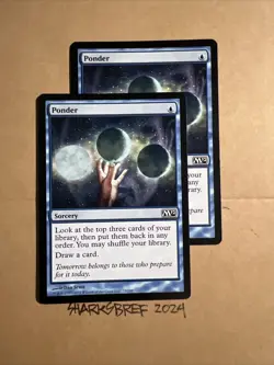MTG Ponder X2 - Magic 2012 (M12) NM Pair - Image 2