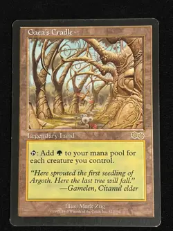 MTG Gaea's Cradle Urza's Saga, Moderately Played - Image 1