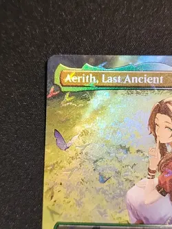 Aerith, Last Ancient (Borderless) (Chocobo Track Foil) MTG Magic Final Fantasy - Image 3