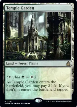 Temple Garden (Foil) Ravnica Remastered - Magic MTG NM - Image 1