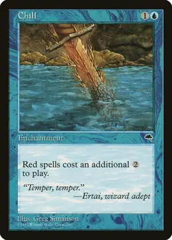 Chill 1x MtG Tempest TMP SP/NM - Image 1
