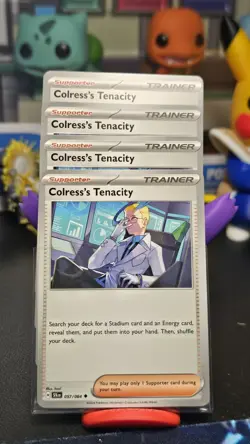 4x Colress's Tenacity 057/064 x4 - Shrouded Fable - Pokemon TCG - Playset NM - Image 1