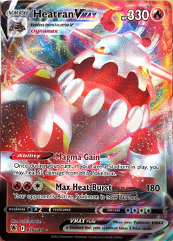 Heatran VMAX 026/189 SWSH10 Sword & Shield Astral Radiance Pokemon Card - NM - Image 1