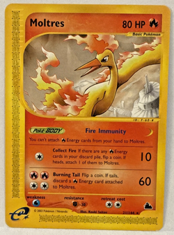Pokemon TCG Moltres 21/144 Skyridge Non Holo LP+ - Image 1