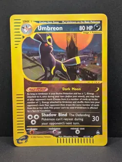 Umbreon 041/147 Aquapolis Reverse Holo Ultra Rare Pokemon TCG Nintendo Eevee NM - Image 1