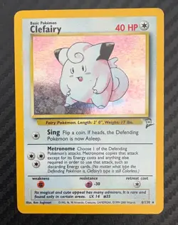Clefairy 006/130 Base Set 2 Holo Rare Vintage Pokemon TCG - Image 1