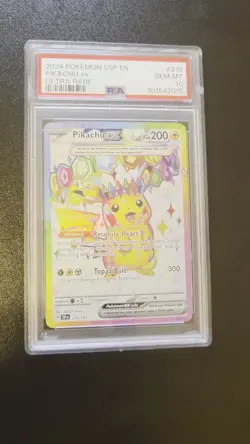 PSA 10 Pokemon TCG Surging Sparks Pikachu EX 219/191 - Image 2