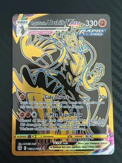 Pokemon TCG Rapid Strike Urshifu VMAX Brilliant Stars TG30/TG30 Secret Rare LP - Image 1