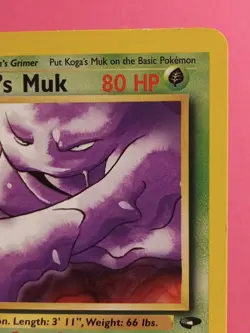 Pokemon TCG Koga's Muk 26/132 Gym Challenge 1st Edition Regular Non-Holo Rare LP - Image 5