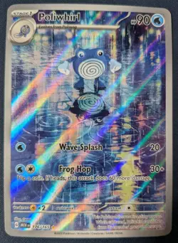 Pokemon TCG - Poliwhirl Illustration Rare 176/165 Holo - NEAR MINT - Image 1