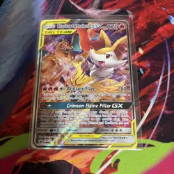 Pokemon TCG Charizard & Braixen GX Black Star Promo SM230 LP - Image 1