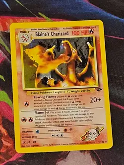 Pokemon Blaine's Charizard 2/132 Holo Rare Vintage Gym Challenge - Image 1
