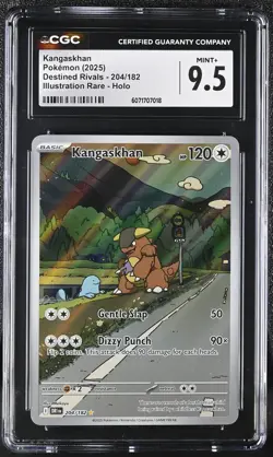 Pokemon Destined Rivals Kangaskhan - 204/182 Graded CGC MINT+ 9.5 - Image 1