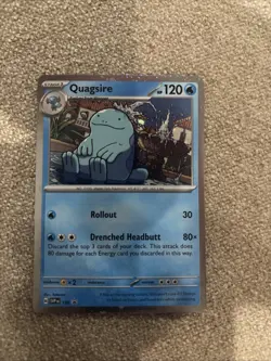 Pokemon Quagsire SVP 156 Scarlet & Violet Cosmos Holo Black Star Promo NM - Image 1