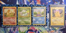 Pokemon TCG Base Set Starters + Display Case MP - Image 2