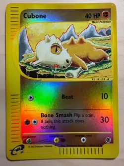 Pokemon Cubone Reverse Holo #103/165 Expedition Base Set 2002 Rare - Image 1