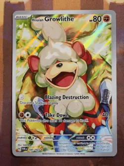 Hisuian Growlithe IR, Twilight Masquerade, Pokemon TCG - NM/M - Image 1