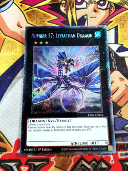 Number 17: Leviathan Dragon ra04-en154 (M/NM+) Platinum-Secret Rare Yu-Gi-Oh! - Image 1