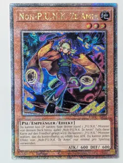 Noh-P.U.N.K. Ze Amin RA04-DE293 Quarter Century Secret Rare DE NM YUGIOH - Image 1