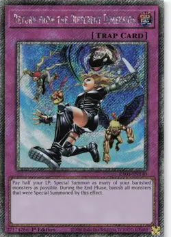 Yugioh Return from the Different Dimension RA03-EN140 - Platinum Secret Rare - Image 1