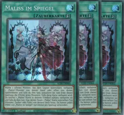 yugioh 3x Maliss im Spiegel ALIN-DE064 Super Rare 1Auflage Deutsch - Image 1