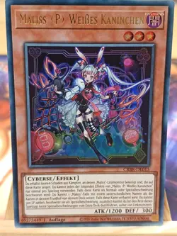 Maliss (P) Weisses Kaninchen CRBR-DE015 Ultra Rare Deutsch NM YUGIOH - Image 1