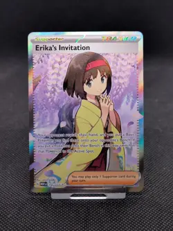 Pokemon Card Erika's Invitation 196/165 Ultra Rare Scarlet & Violet 151 NM - Image 1