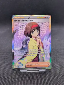 Pokemon Card Erika's Invitation 196/165 Ultra Rare Scarlet & Violet 151 NM - Image 3