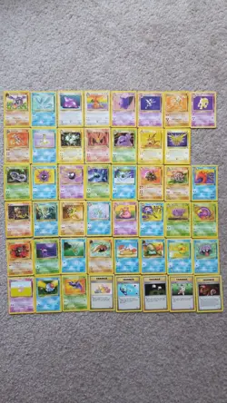 COMPLETE 1999 Pokemon FOSSIL Set WOTC VINTAGE Rare/Uncommon/Common 47 Card Lot - Image 1