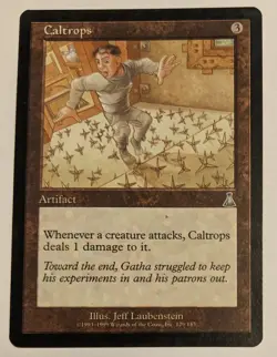 MTG English Magic Card Light Play CALTROPS from Urza's Destiny - Image 1