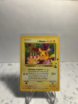 Happy Birthday Pikachu Holo 24 Celebrations Birthday Pokemon Card NM - Image 1