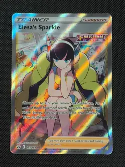 Elesa's Sparkle 147/159 FULL ART Pokemon Card Crown Zenith Trainer Holo Rare - Image 1