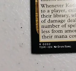 Kotis, the Fangkeeper Tarkir: Dragonstorm Regular MTG Miscut Error Card - Image 2