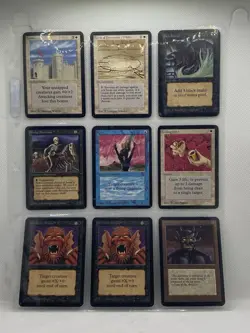 Magic The Gathering Lot Of Alpha/Beta/Unlimited Used Cards - Image 1