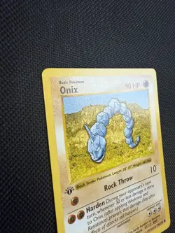 Pokemon Onix 56/102 1st Edition Shadowless Base Set Card Unplayed Near Mint - Image 5